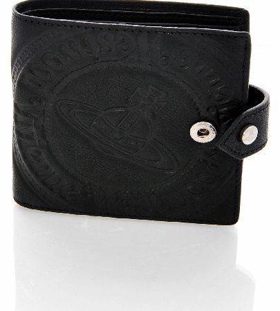 Vivienne Westwood Black Orb Logo Wallet With Clip