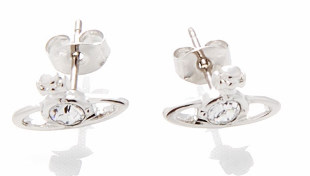 Vivienne Westwood Nano Solitaire Earrings Crystal