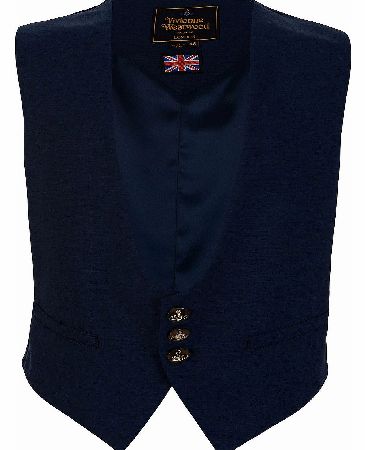 Vivienne Westwood Navy Two Button Waistcoat