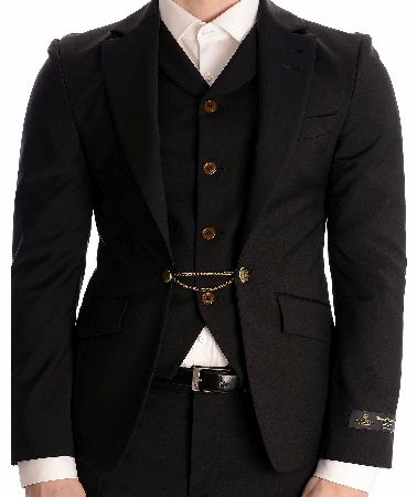 Vivienne Westwood Waistcoat Insert Blazer Black