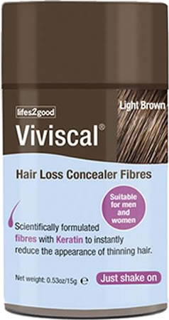 Hair Loss Concealer Fibres Light Brown