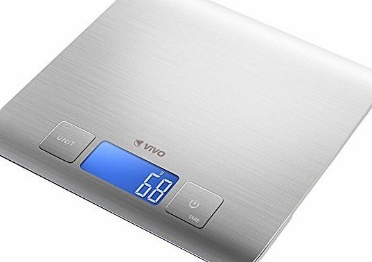 Vivo Electronic Digital LCD Cuisine Stainless Steel Food Kitchen Weighing Scale 5000g (5kg)
