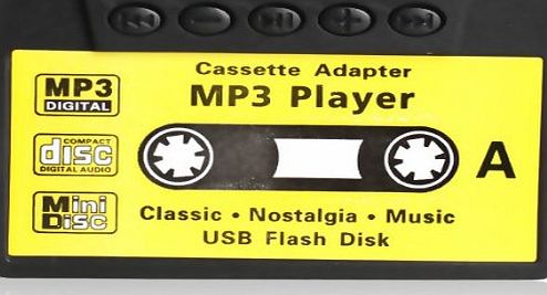 Vktech Mini MP3 Player TF USB Flash Disk Cassette Speaker (Black)