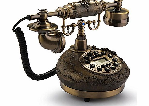 Vktech Retro Vintage Antique Style Desk Telephone Phone Home Living Room Decor