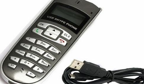Vktech USB Internet Phone Handset Compatible for Skype