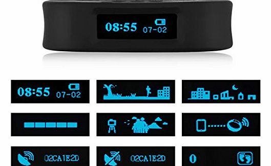 Vktech Wireless Sport Sleep Wristband Smart Bracelet Fitness Tracker for Android (Black)