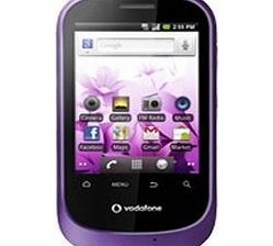 858 Smart Purple Android / Touch Screen / Mobile Phone on Vodafone Pay As You Go / Pre-Pay / PAYG