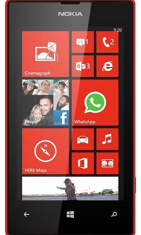 Vodafone Nokia Lumia 520 PayG Handset - Red