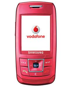 vodafone Samsung E250 Pink