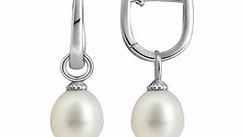 Vogue 7mm freshwater pearl Clover earrings
