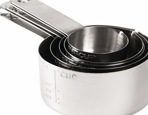 Vogue Measuring Cups - 1/8 cup, 1/4 cup, 1/3 cup, 1/2 cup, 1 cup.