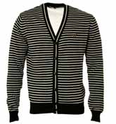 Black and Grey Stripe Cardigan