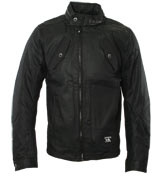 Black Jacket with Concealed Hood