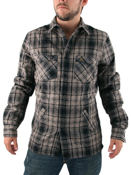 Charcoal Oak Padded Check Shirt
