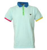 Pastel Blue Pique Polo Shirt