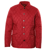 Red Quilted Nylon Jacket (New Hunter)