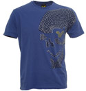 Royal Blue T-Shirt with Diamonte Design