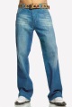 straight-leg lightweight denim jeans
