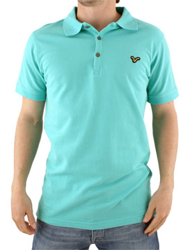 Turquoise Green Pique Polo Shirt