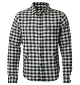 White and Black Flannel Long Sleeve