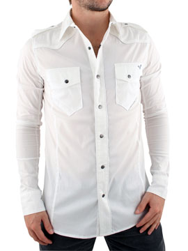 White Atlas Long Sleeved Shirt