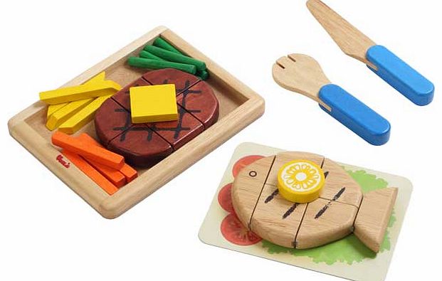 Pretend and Play Wooden Food Toys