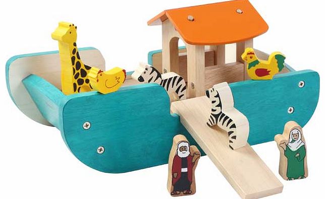 Wooden Noahs Ark Play Set
