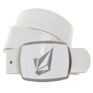 Volcom Half Stone Leather belt - White