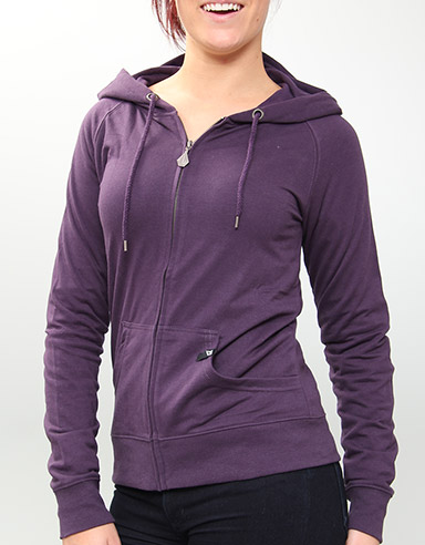 Timesoft Ladies zip hoody - Grape