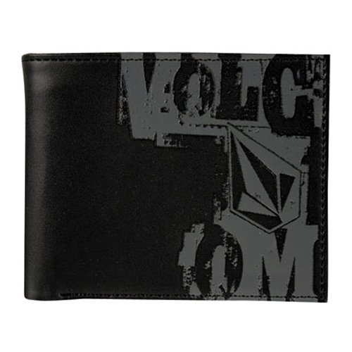 Mens Volcom Head Rush PVC Wallet Black