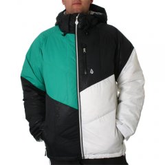Mens volcom Late Welded Down Jacket Green