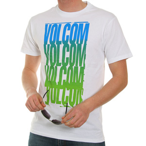 Volcom Sloppy Slack Font Tee Shirt - White