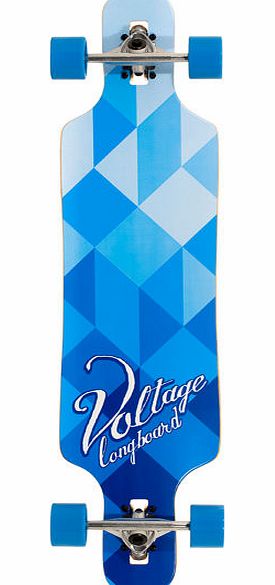 Voltage Blue Drop Through Longboard - 39 inch