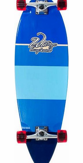 Voltage Stubby Pintail Blue Longboard - 38 inch