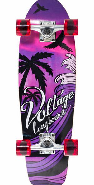 Voltage Sunset Purple Skateboard - 28 Inch
