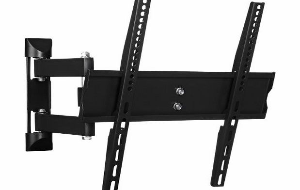 LCD, LED & Plasma TV Slim Wall Swivel & Tilt Arm Cantilever Bracket Mount for 23``-56``. Super Strong Made from Carbon Steel with 40kg Weight Capacity, Fits All Models Max VESA 400x400