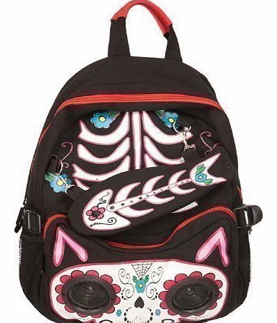 Voodoo Vixen Back To School Rucksack Backpack Shoulder College Uni Ipod Stereo Speaker Bag