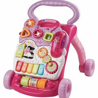 Delightful VTech Baby First Steps Walker - Pink - Cleva Edition ChildSAFE Door Stopz Bundle