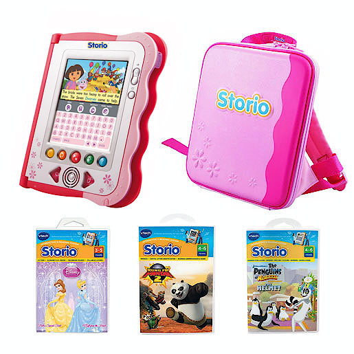 VTECH Storio Pink Interactive E-Reading Value Pack