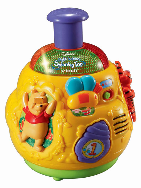 Vtech Winnie the Pooh Light n Learn Spinning Top