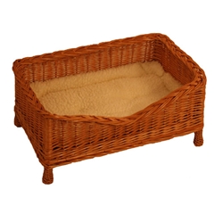 Large Square Wicker Dog Bed by Gadsby