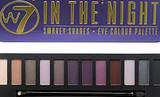 W7 IN THE NIGHT SMOKEY SHADES EYE COLOUR PALETTE 14.4g