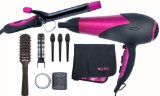 Hot Pink Wahl Hair Dryer and Curling Tong 10 Piece Gift Set in Bag