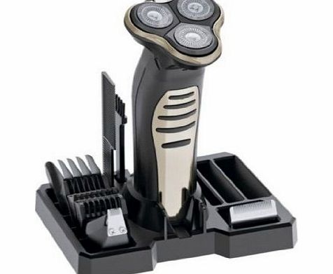 Wahl Lithium Ion Triple Play Shaver/Trimmer Grooming System Black (Wahl trpile play shaver timmer detail 3 min quick charge)