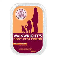 Wainwrightand#39;s Adult Tray Dog Food with Chicken and38; Rice 400gm