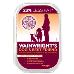 Wainwrightand#39;s Light Adult Dog Food Tray with Chicken and38; Rice 400gm
