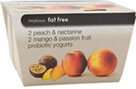 Waitrose Fat Free Peach and Nectarine Yoghurt