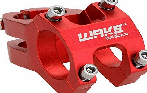 Wake  Cycling Bicycle Aluminium Alloy MTB Mountain Bike Handlebar Stem 31.8mm Red