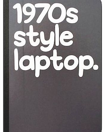 Gifts for men - 1970s style laptop - a fun notebook - a Christmas gift for him