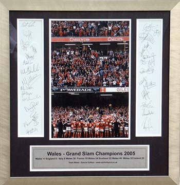 Wales I Was There 2005 Grand Slam signed presentation - WAS andpound;129.99